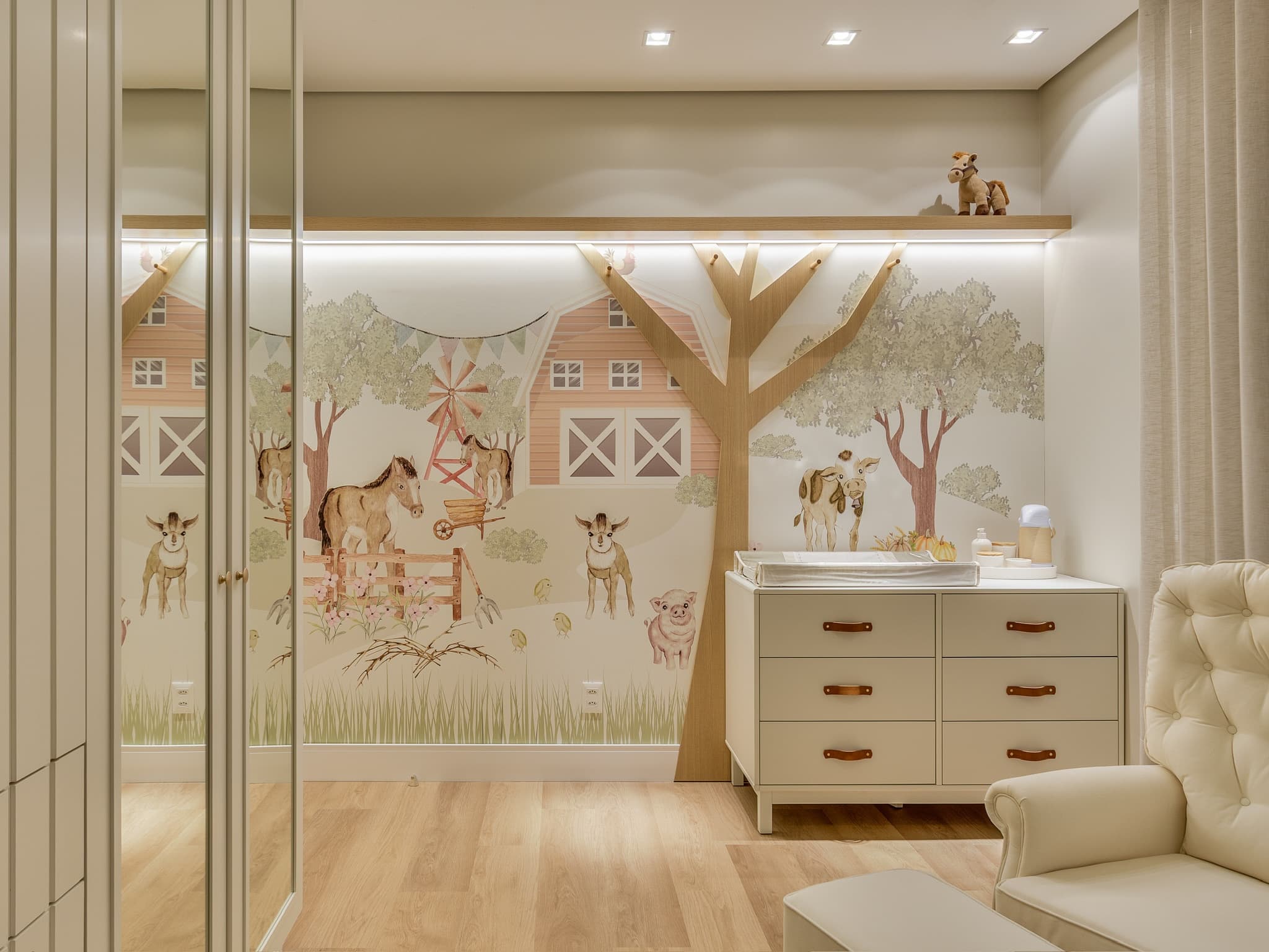 Papel de parede — projeto Camila Preissler Arquitetura